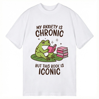 TokyoLion Funny Frog Reading Classic T-Shirt-Tokyo-Lion