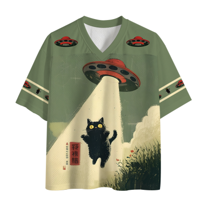 Tokyolion Vintage Japanese Alien Cat Mesh Jersey