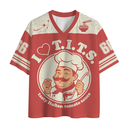 Tokyolion I Love TITS Tasty Italian Tomato Sauce Mesh Jersey