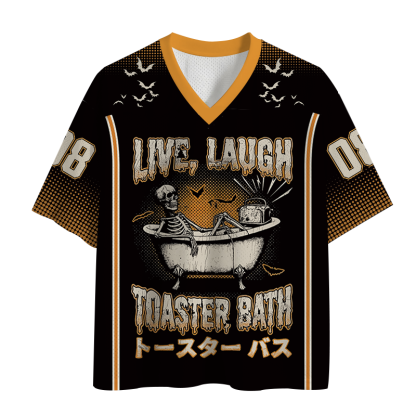 Tokyolion Skeleton Taking A Bath Mesh Jersey