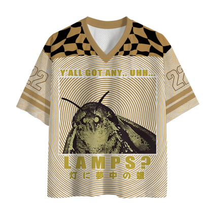 Tokyolion Moth Obsessed With The Light Meme Mesh Jersey