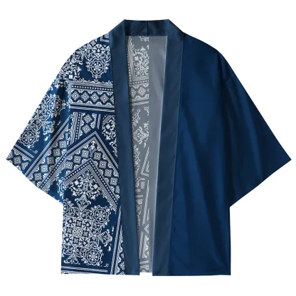Tokyo-Lion Geometric Patterns Kimono Cardigan