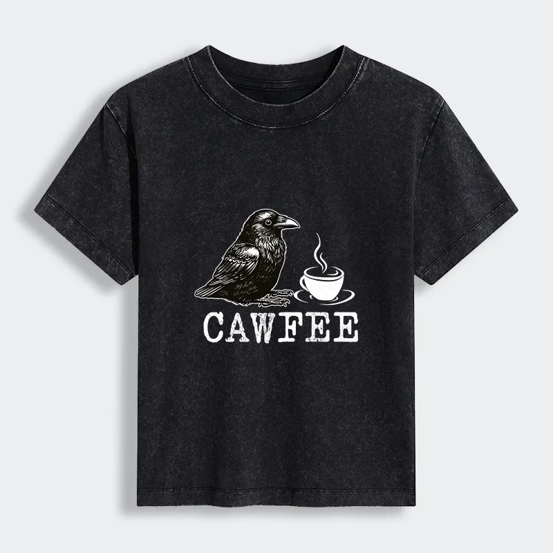 Tokyo-Lion Cawfee Funny Japan Meme Women's Washed T-shirt