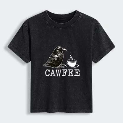 Tokyo-Lion Cawfee Funny Japan Meme Women's Washed T-shirt