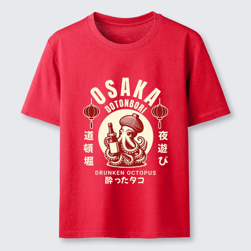 Tokyo-Tiger Retro Osaka Octopus Classic T-Shirt