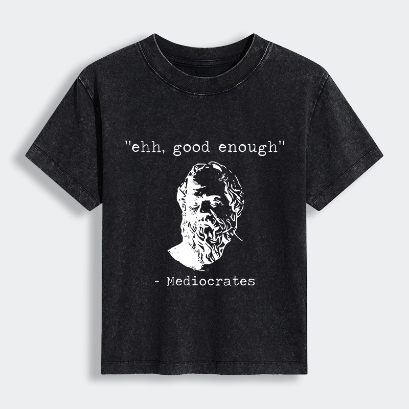 Tokyo-Lion Mediocrates Meme Women's Washed T-shirt