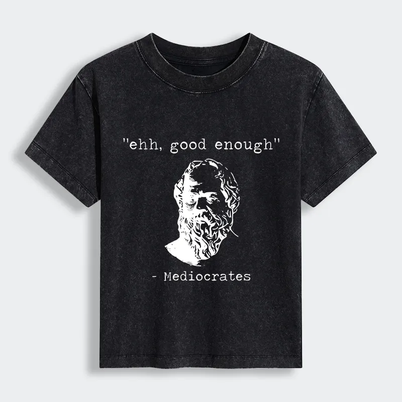 Tokyo-Lion Mediocrates Meme Women's Washed T-shirt