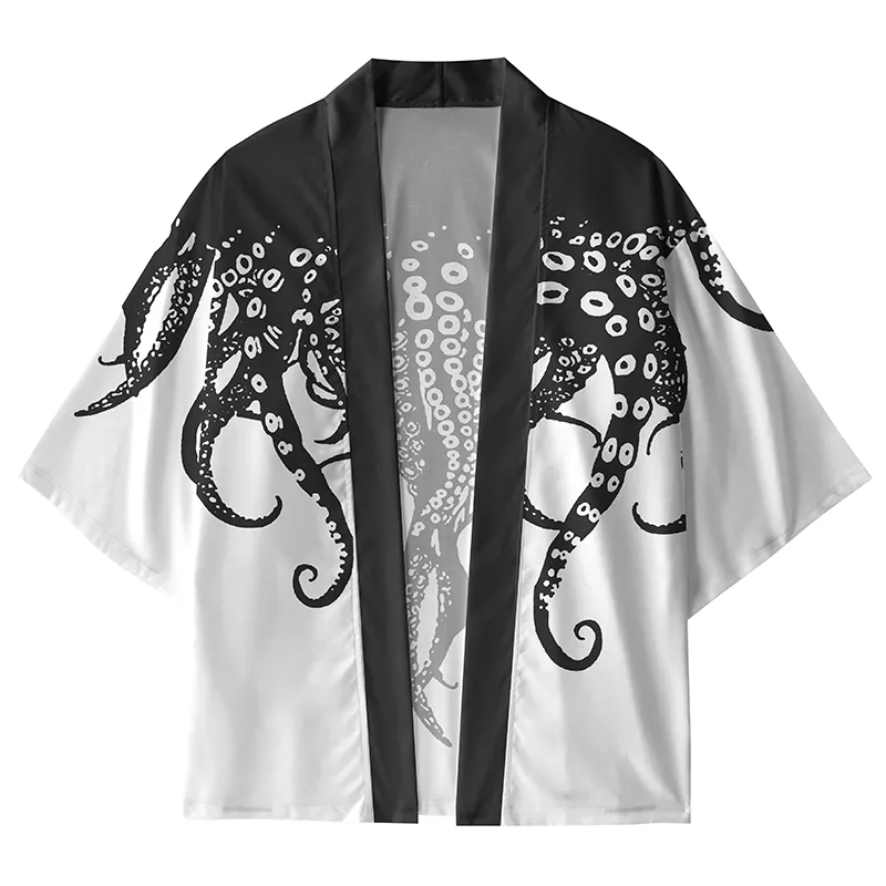 Tokyo-Lion Octopus Tentacles Kimono Cardigan