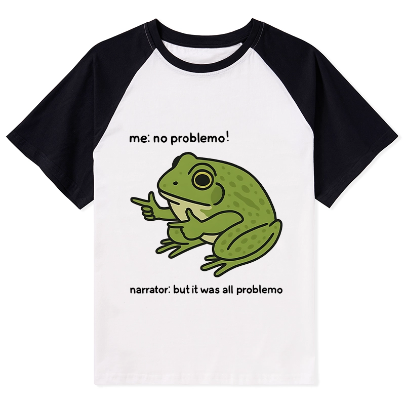 Tokyo-Lion Stupid Frog Meme Raglan T-shirt