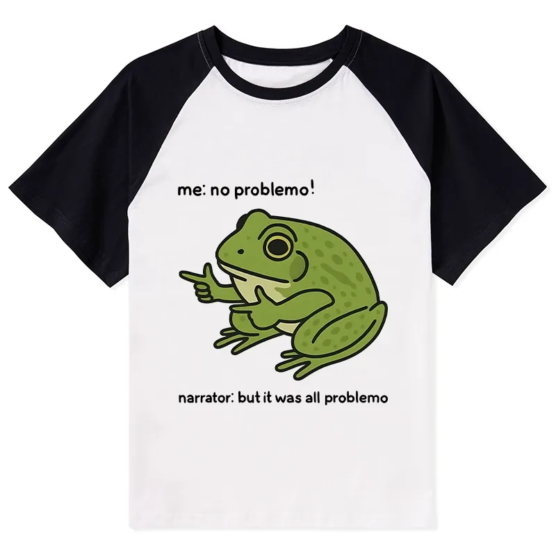 Tokyo-Lion Stupid Frog Meme Raglan T-shirt