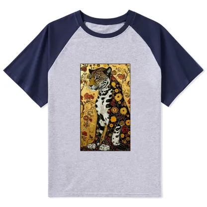 Tokyo-Lion Magnificent Leopard Raglan T-shirt