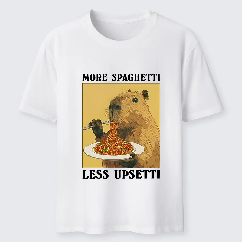 Tokyo-Lion Capybara Eating Pasta Classic T-Shirt