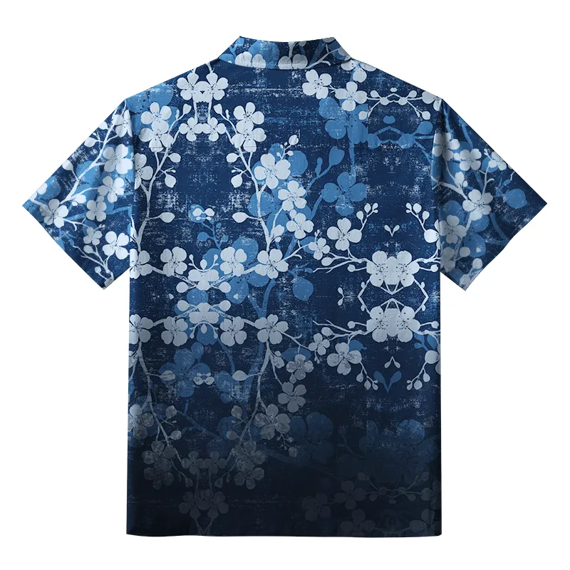 Tokyo-Lion Midnight Blossoms Aloha Hawaiian Shirt