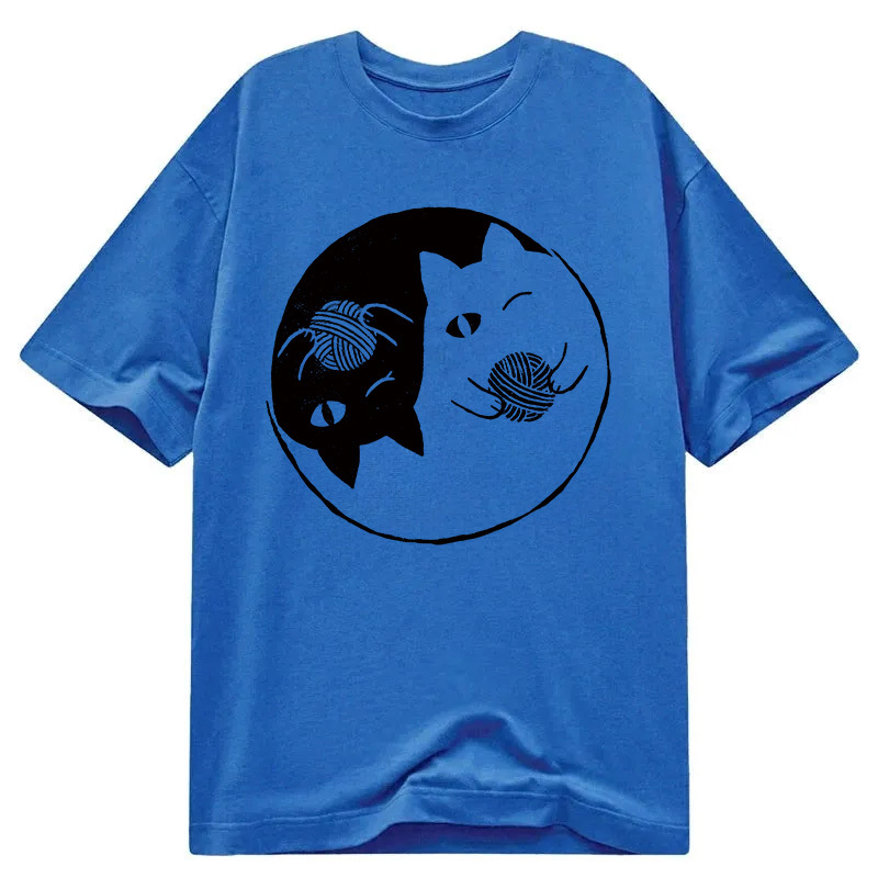 TokyoLion Yin Yarn Cat Classic T-Shirt-Tokyo-Lion