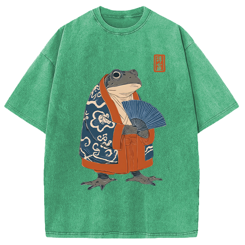Tokyolion Frog Kimono Washed T-Shirt