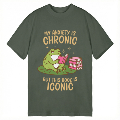 TokyoLion Funny Frog Reading Classic T-Shirt-Tokyo-Lion