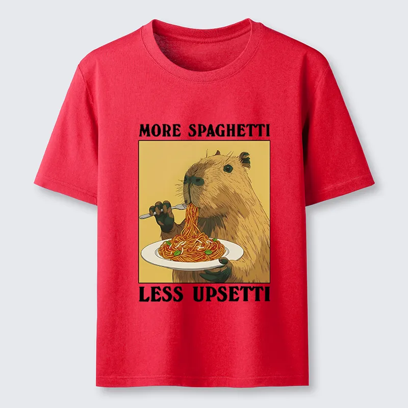 Tokyo-Tiger Capybara Eating Pasta Classic T-Shirt