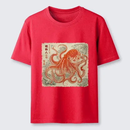 Tokyo-Lion Octopus Sage Classic T-Shirt