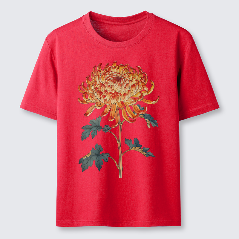Tokyo-Lion Japanese Chrysanthemum Flower Classic T-Shirt-Tokyo-Lion