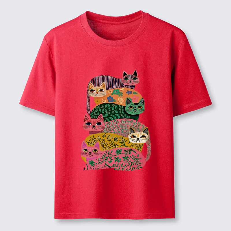 Tokyo-Lion Colorful Cats Classic T-Shirt