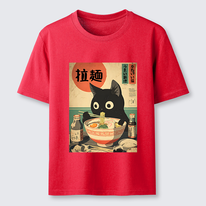 Tokyo-Lion Cat Is Eating Ramen At The Restaurant Classic T-Shirt