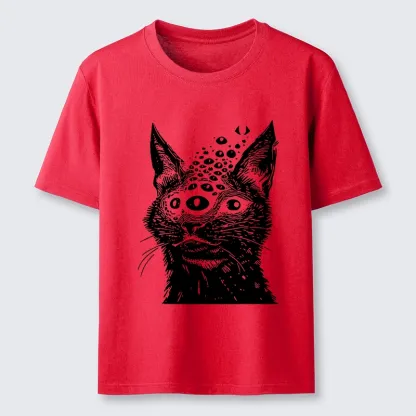 Tokyo-Lion Trippy Cat Third Eye Meme Classic T-Shirt