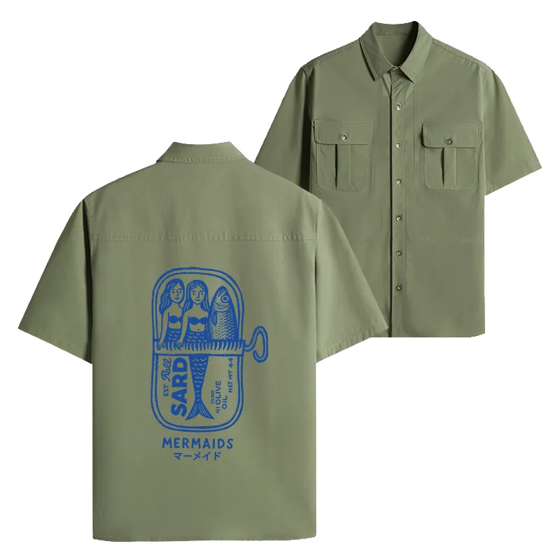 Tokyo-Lion Mermaid Can Work Shirt-Tokyo-Lion