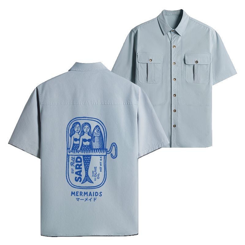 Tokyo-Lion Mermaid Can Work Shirt-Tokyo-Lion