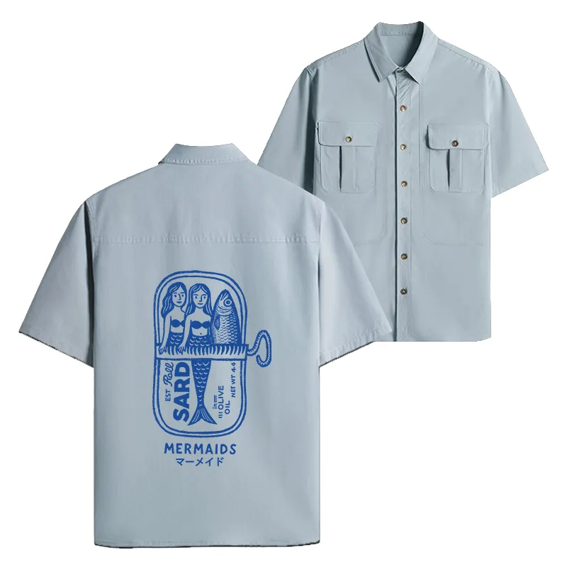 Tokyo-Lion Mermaid Can Work Shirt-Tokyo-Lion
