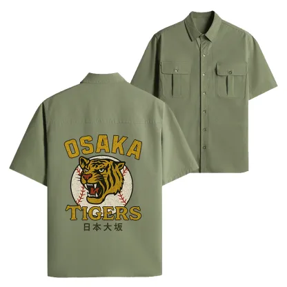 Tokyo-Lion Funny Osaka Lions Work Shirt-Tokyo-Lion