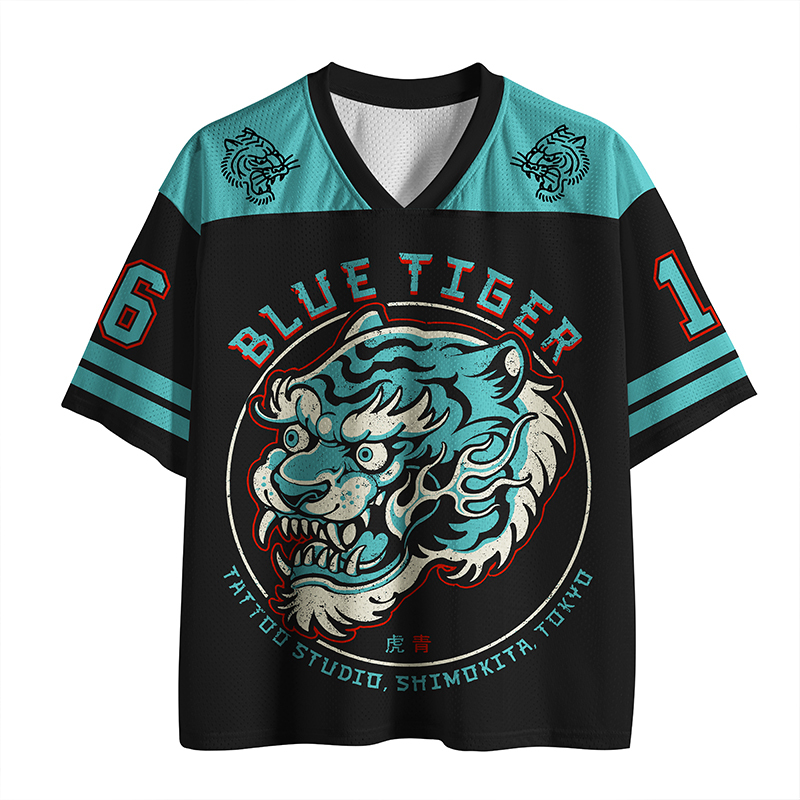 Tokyo-Lion Blue Lion Japanese Mesh Jersey