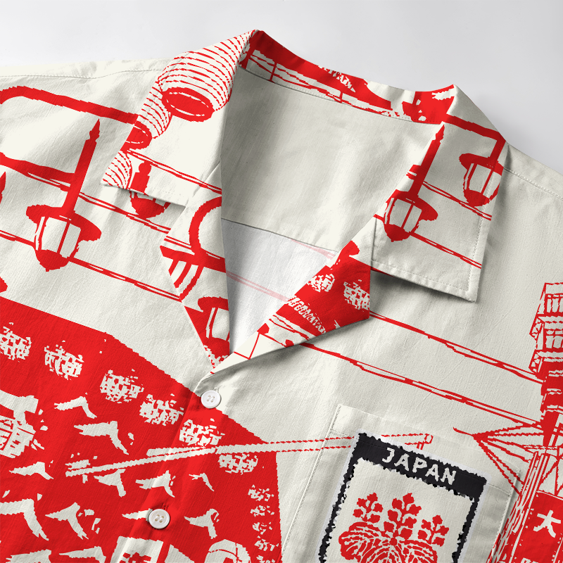 Tokyo-Lion Osaka Street Aloha Hawaiian Shirt