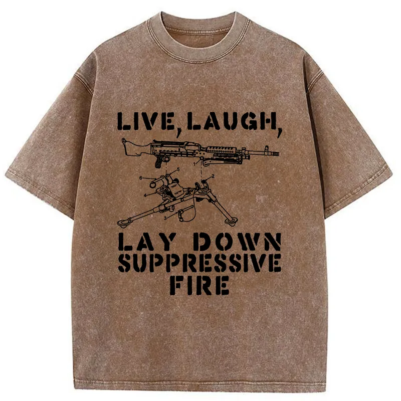 Tokyo-Lion Suppression By Force Funny Washed T-Shirt
