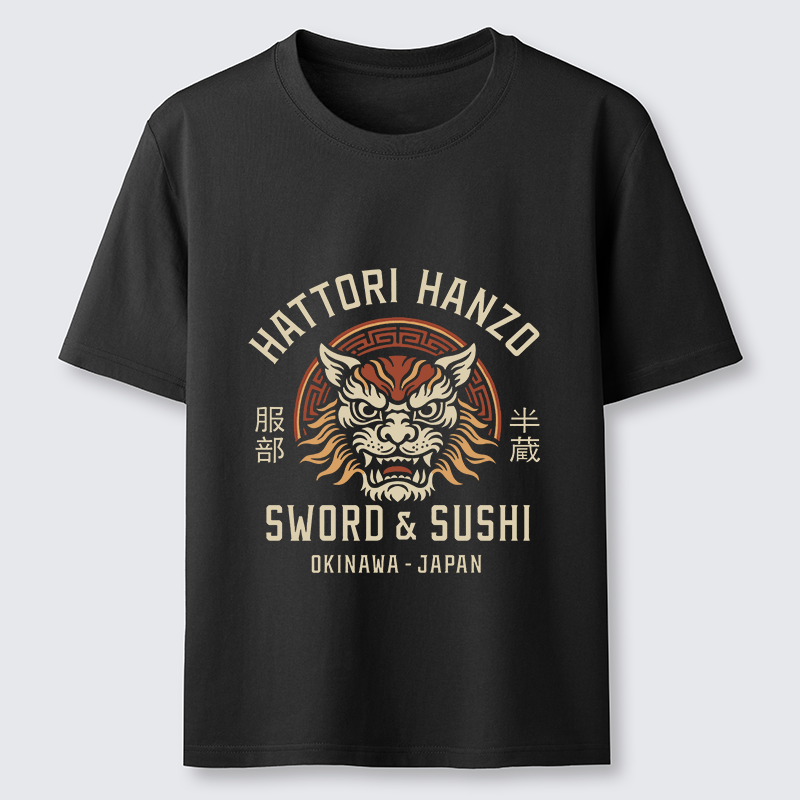 Tokyo-Lion Hattori Lion Japanese Samurai Classic T-Shirt