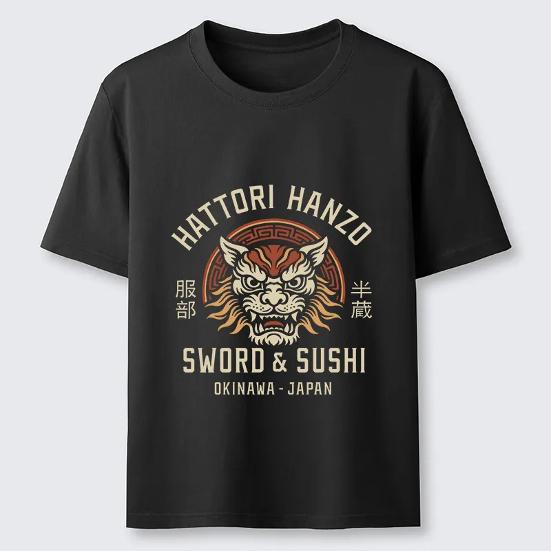 Tokyo-Lion Hattori Lion Japanese Samurai Classic T-Shirt
