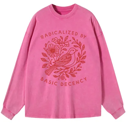 Tokyo-Lion Pigeon That Was Moved Washed Long Sleeve T-Shirt-Tokyo-Lion