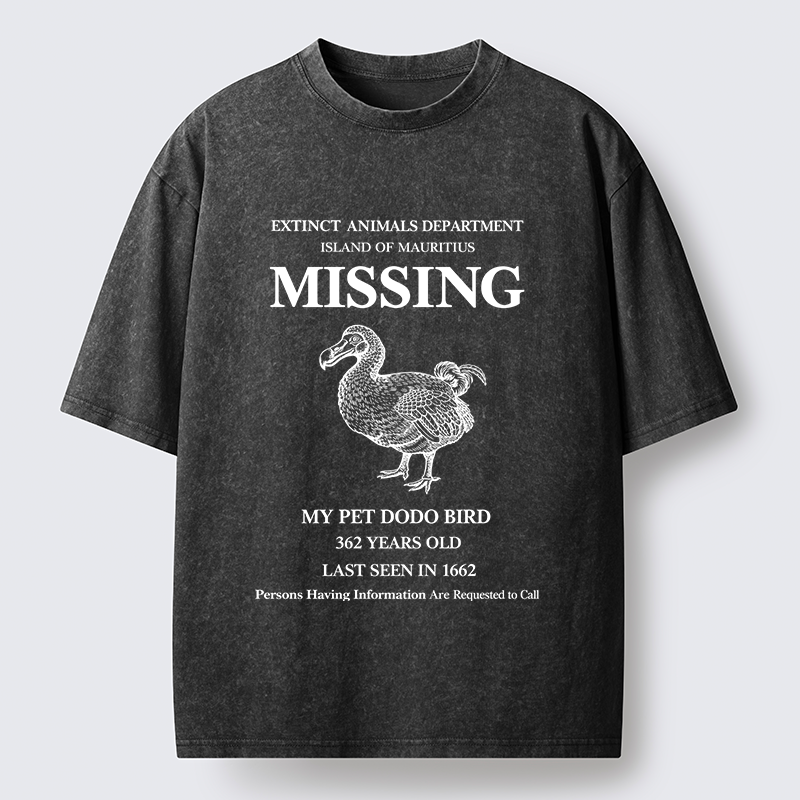 Tokyo-Lion Dodo Bird Meme Washed T-Shirt