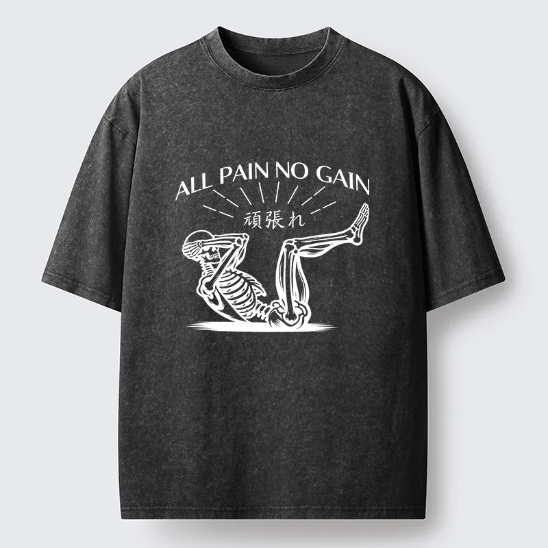 Tokyo-Lion Fitness Pain Washed T-Shirt