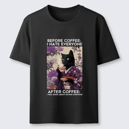 Tokyo-Lion Coffee First, Humans Later Classic T-Shirt