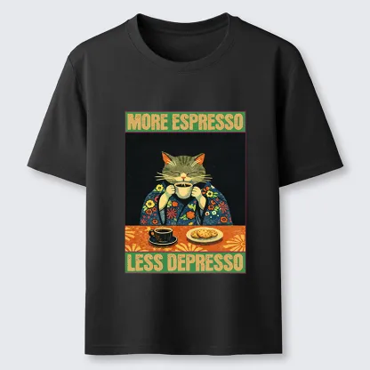 Tokyo-Lion Cat Tasting Coffee Japan Classic T-Shirt