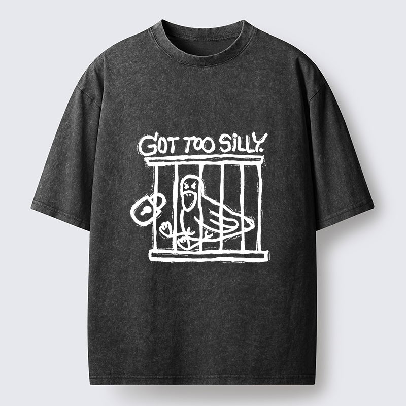 Tokyo-Lion Lock Up A Stupid Goose Washed T-Shirt