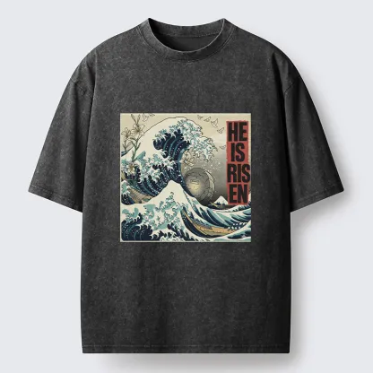 Tokyo-Lion Easter Wave Washed T-Shirt