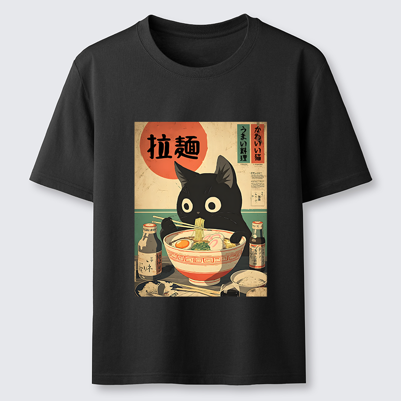 Tokyo-Lion Cat Is Eating Ramen At The Restaurant Classic T-Shirt