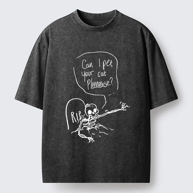 Tokyo-Lion Last Wishes Funny Washed T-Shirt