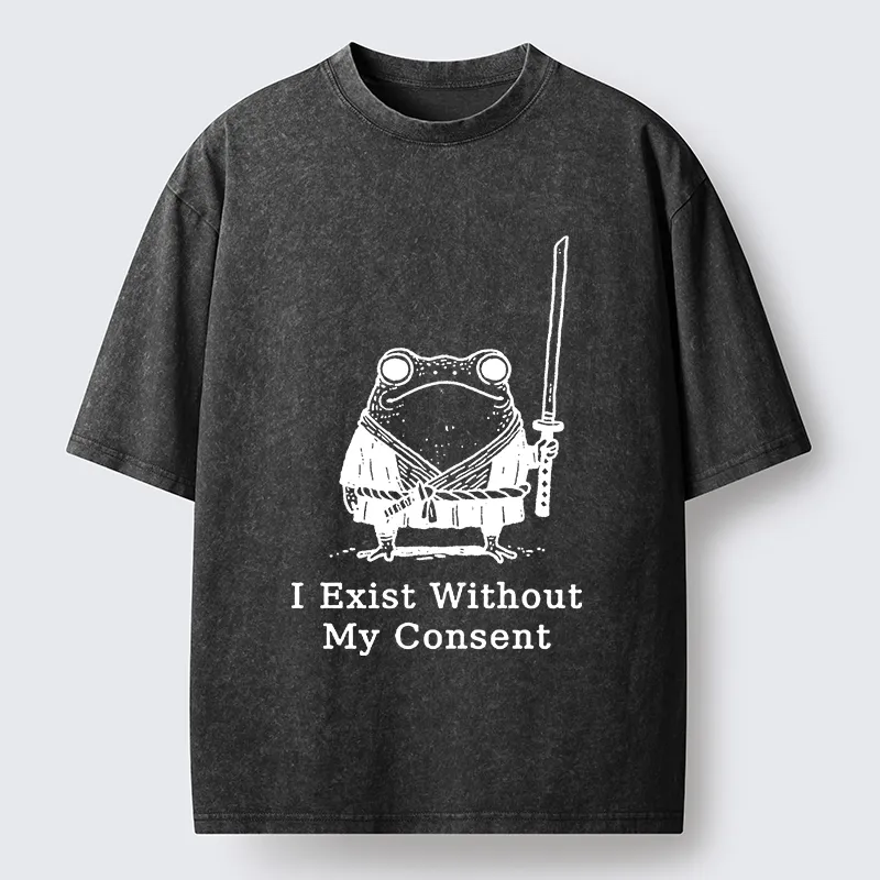 Tokyo-Lion Frog That Rebel Washed T-Shirt