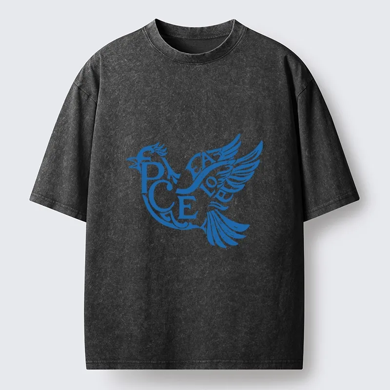 Tokyo-Lion Peace Dove Washed T-Shirt