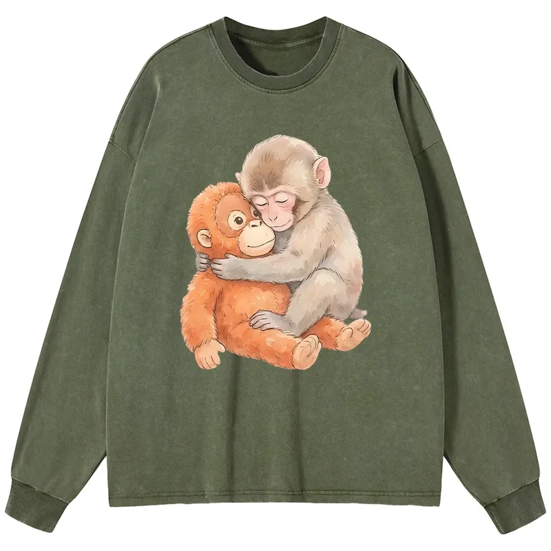 Tokyo-Lion Poor Punch Washed Long Sleeve T-Shirt-Tokyo-Lion