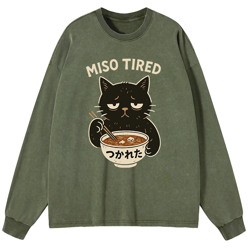 Tokyo-Lion I’m So Tired Washed Long Sleeve T-Shirt