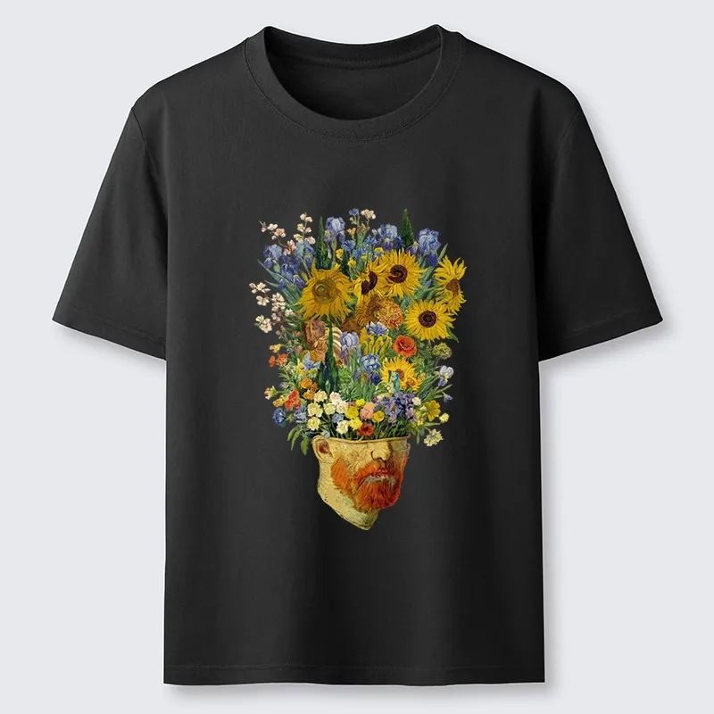 Tokyo-Lion Van Gogh's Blooming Flowers Classic T-Shirt
