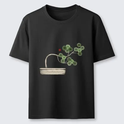 Tokyo-Lion Minimalist Bonsai Artistry Classic T-Shirt